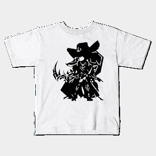 Bountry hunter minimal silhouette white Kids T-Shirt